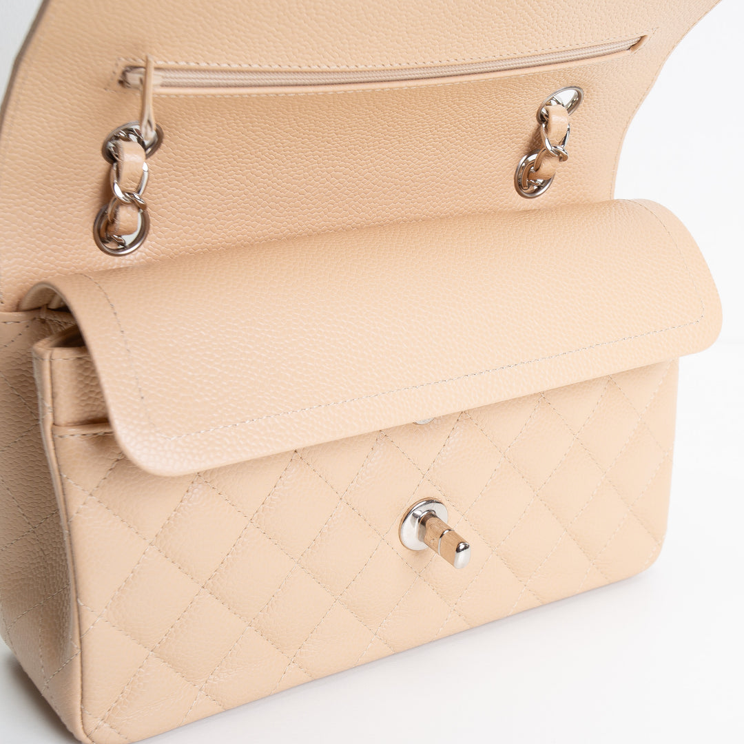 CHANEL Classic Caviar Double Flap Small - Nude
