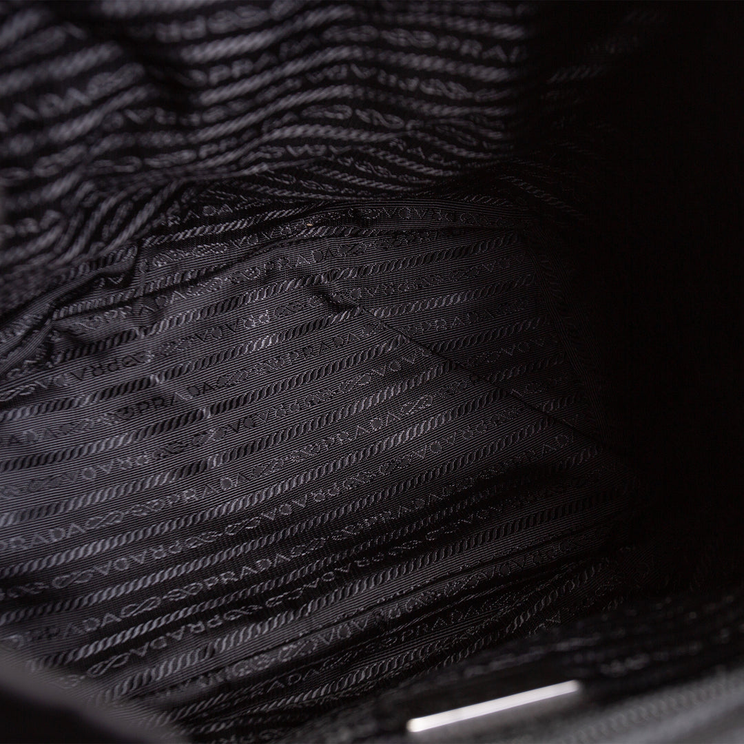 PRADA Medium Re-Nylon Backpack w/ Pouch - Black