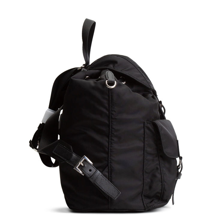 PRADA Medium Re-Nylon Backpack w/ Pouch - Black