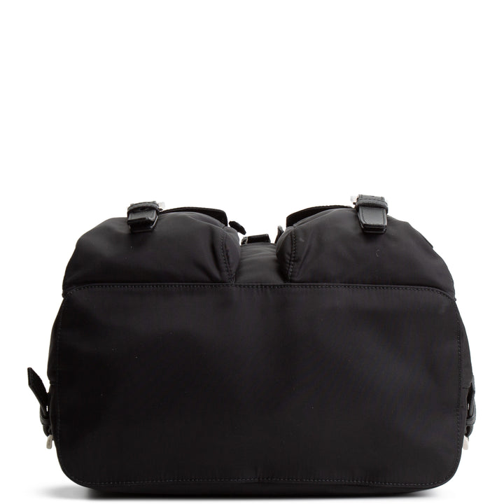 PRADA Medium Re-Nylon Backpack w/ Pouch - Black