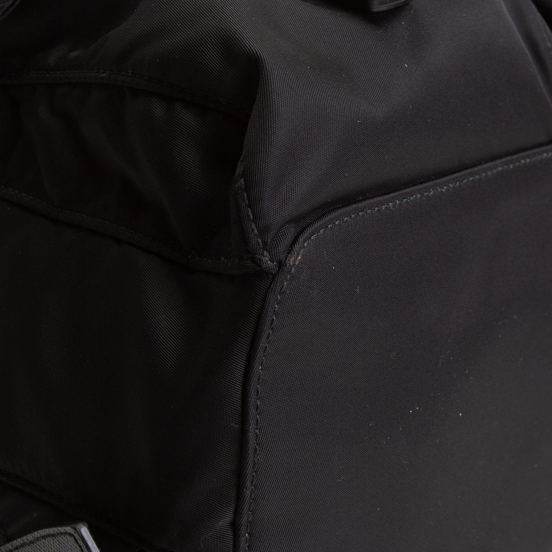 PRADA Medium Re-Nylon Backpack w/ Pouch - Black