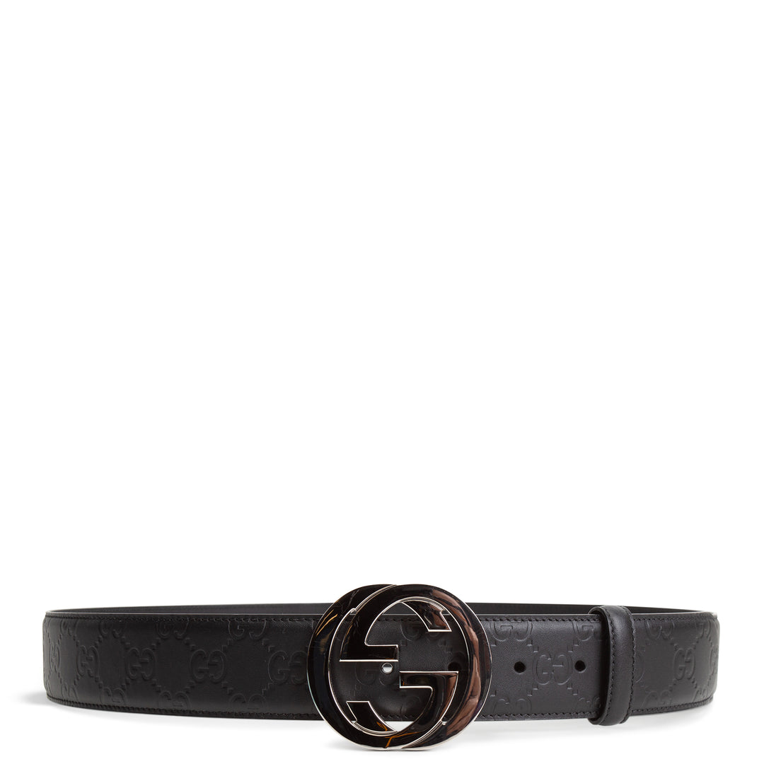 GUCCI Interlocking G Signature Belt - Microguccissima