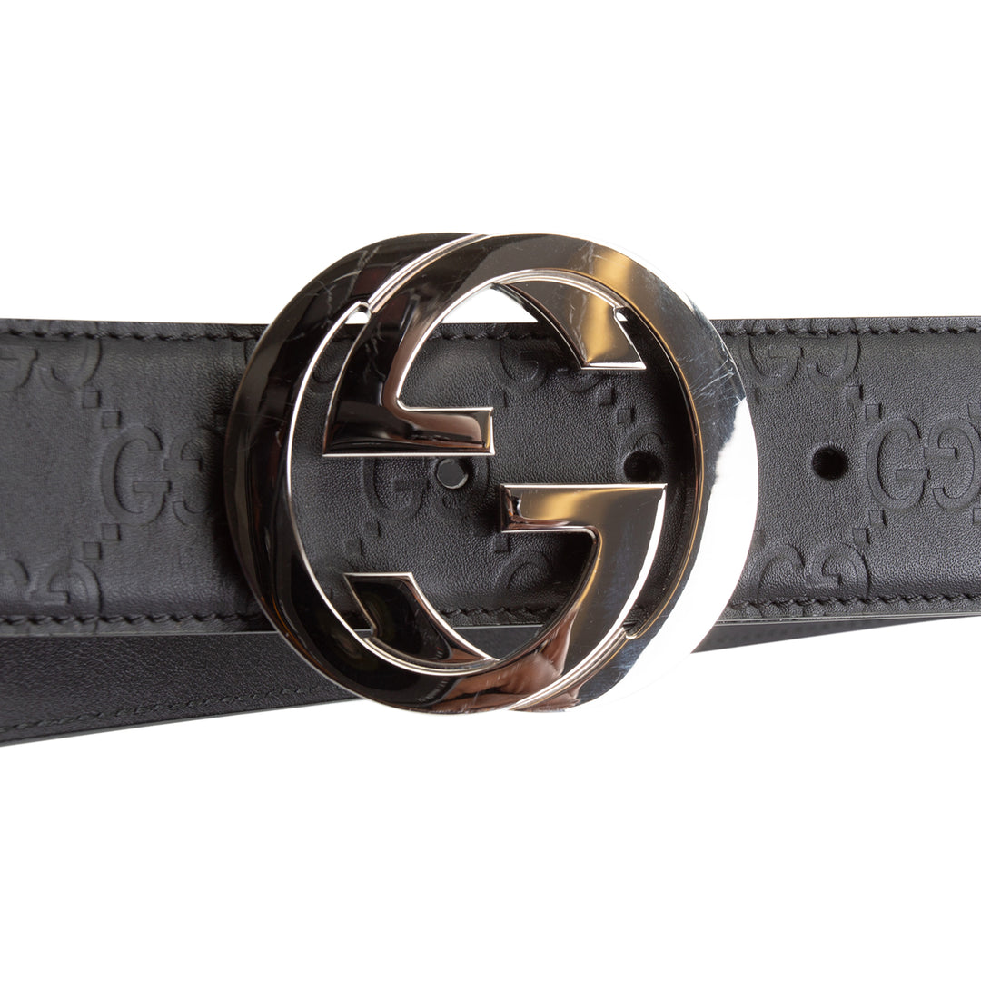 GUCCI Interlocking G Signature Belt - Microguccissima