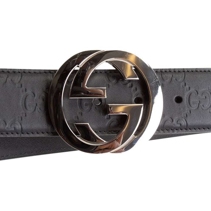 GUCCI Interlocking G Signature Belt - Microguccissima