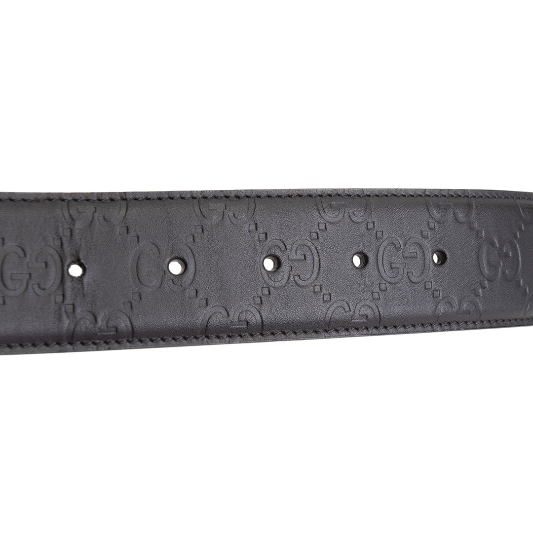 GUCCI Interlocking G Signature Belt - Microguccissima