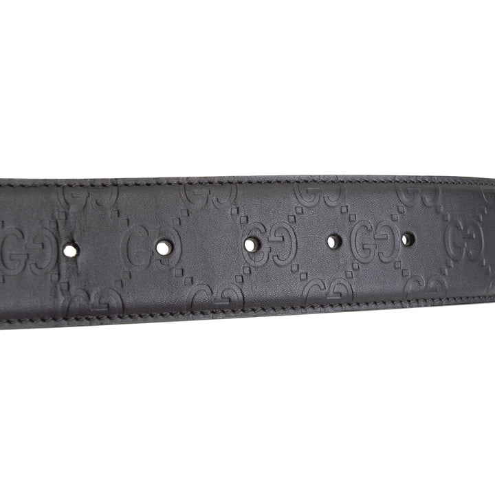 GUCCI Interlocking G Signature Belt - Microguccissima