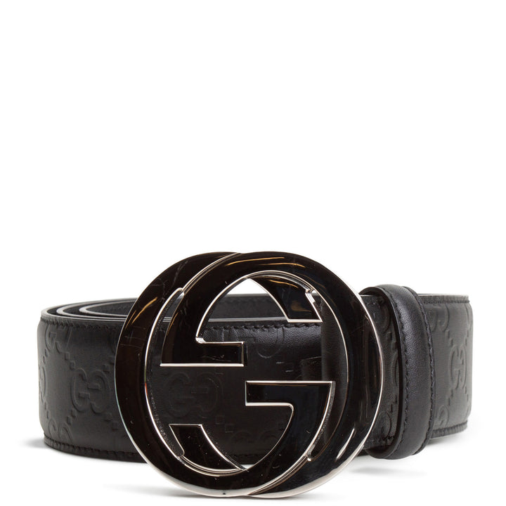GUCCI Interlocking G Signature Belt - Microguccissima
