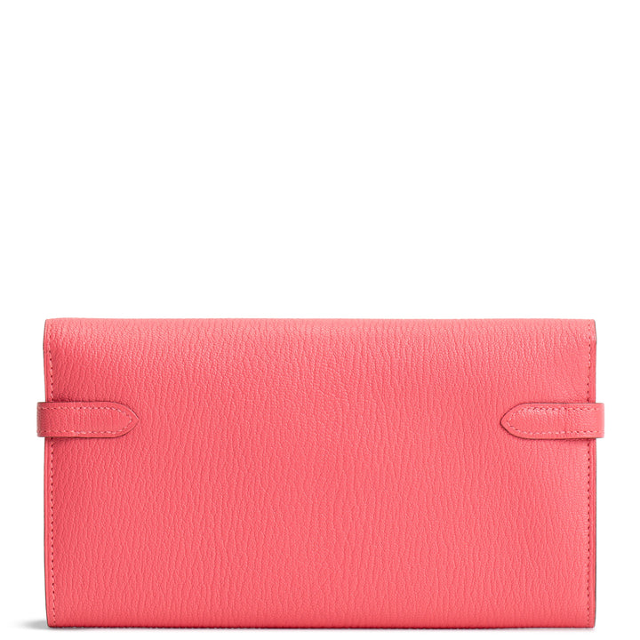 HERMES Kelly Wallet Mysore Goatskin - Rose Lipstick