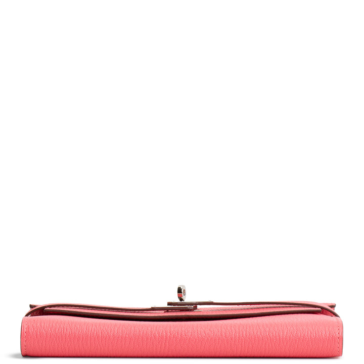 HERMES Kelly Wallet Mysore Goatskin - Rose Lipstick