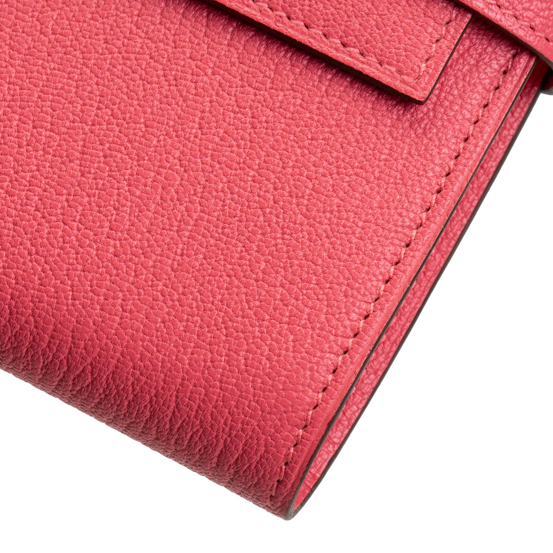 HERMES Kelly Wallet Mysore Goatskin - Rose Lipstick