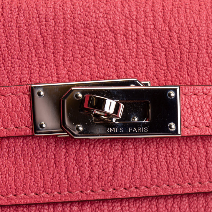 HERMES Kelly Wallet Mysore Goatskin - Rose Lipstick