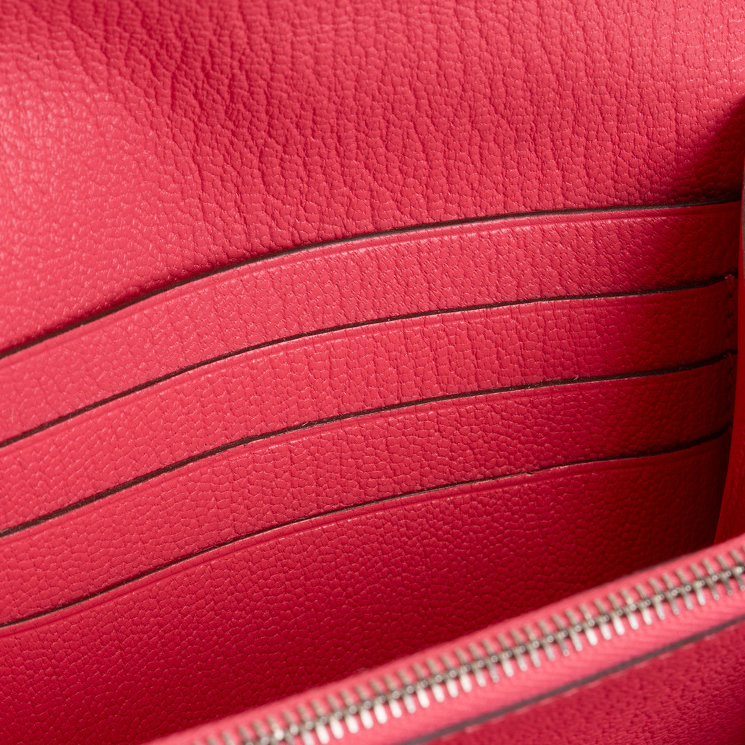 HERMES Kelly Wallet Mysore Goatskin - Rose Lipstick