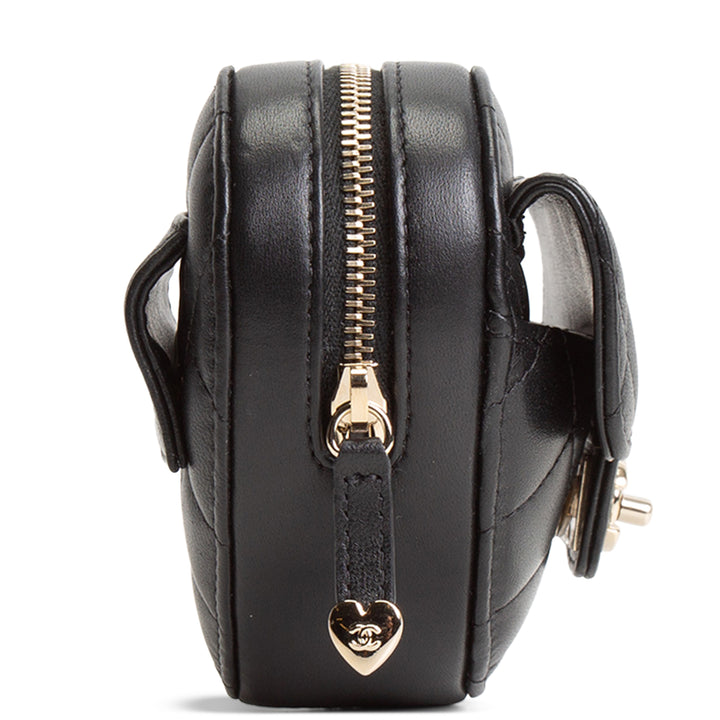 CHANEL Mini CC In Love Heart Belt Bag - Quilted Lambskin