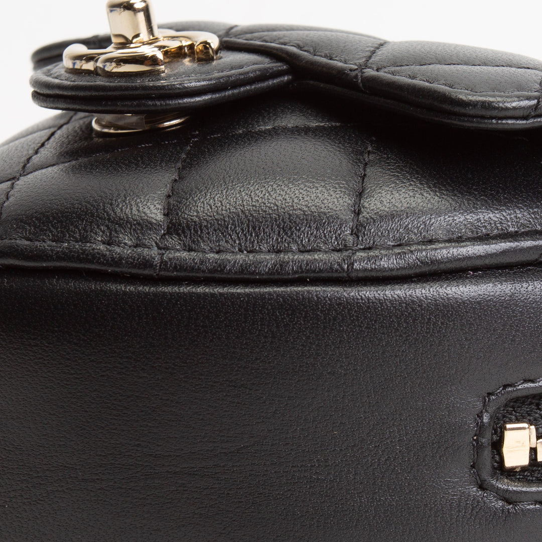 CHANEL Mini CC In Love Heart Belt Bag - Quilted Lambskin