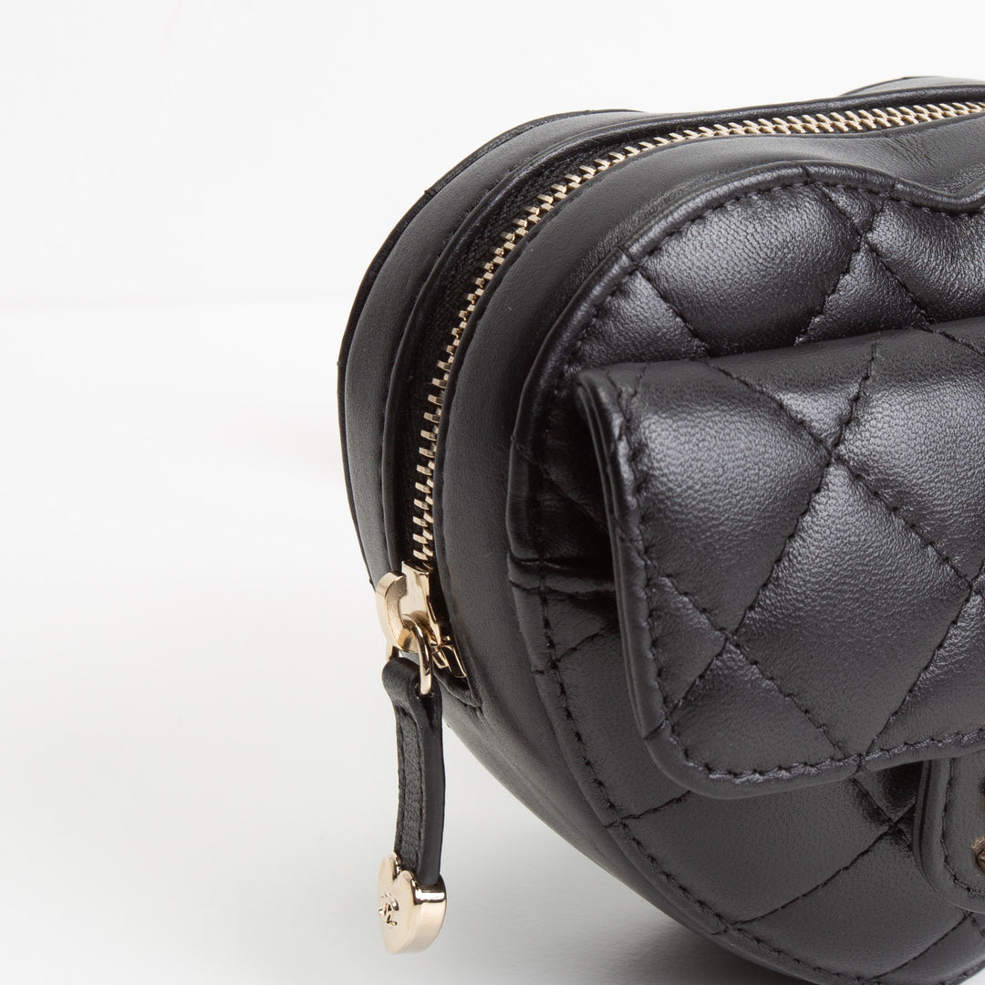 CHANEL Mini CC In Love Heart Belt Bag - Quilted Lambskin