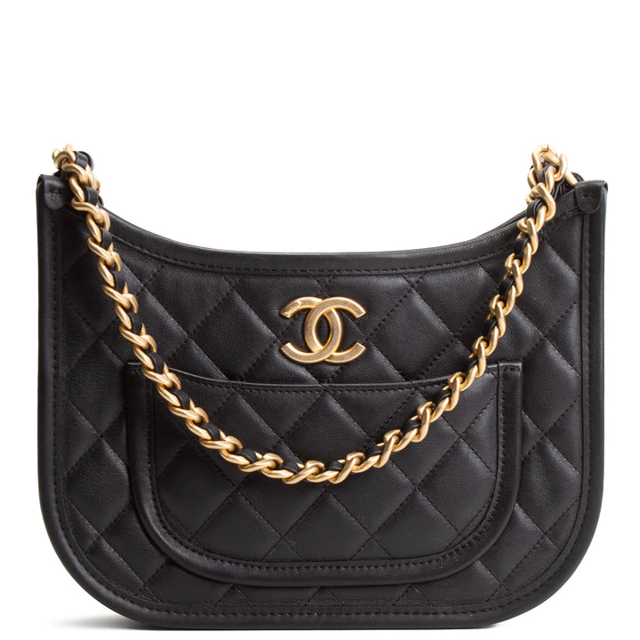 CHANEL Curvy Mood Hobo - Black
