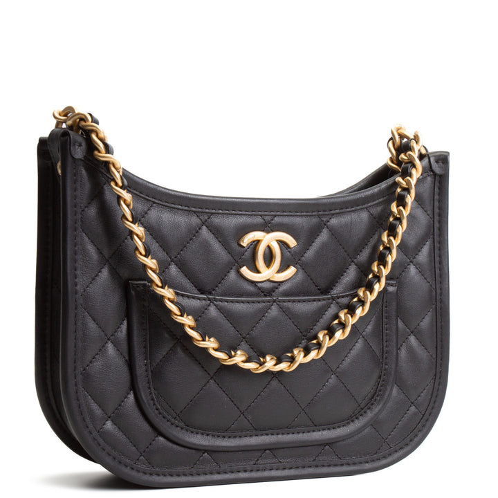 CHANEL Curvy Mood Hobo - Black