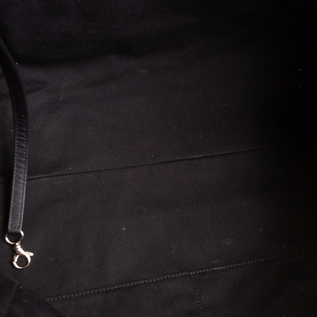 CHANEL Lurex Medium Deauville Shopping Tote - Navy