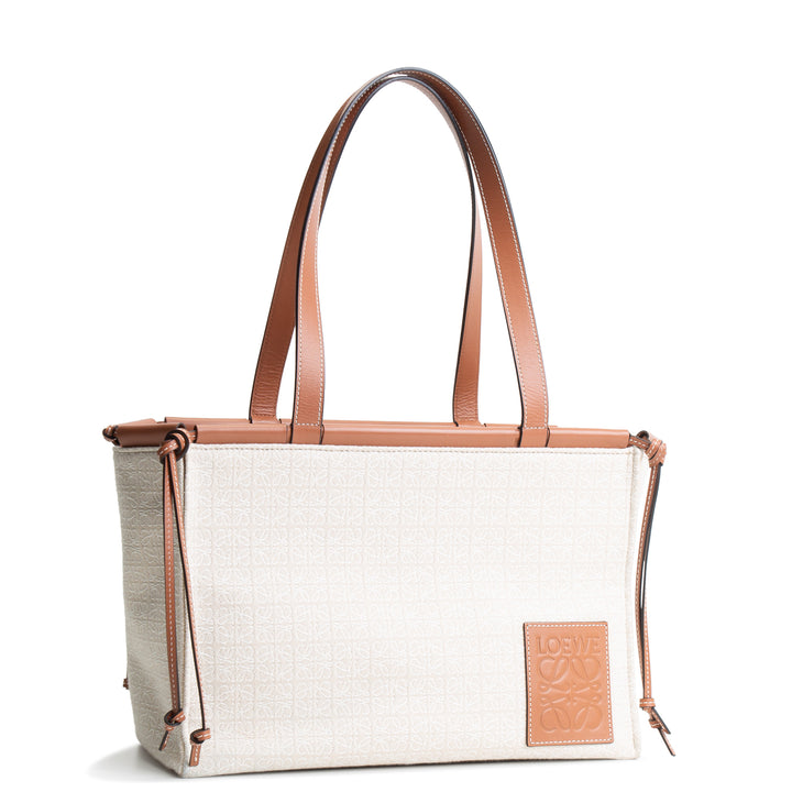 LOEWE Canvas Monogram Cushion Tote - Neutral
