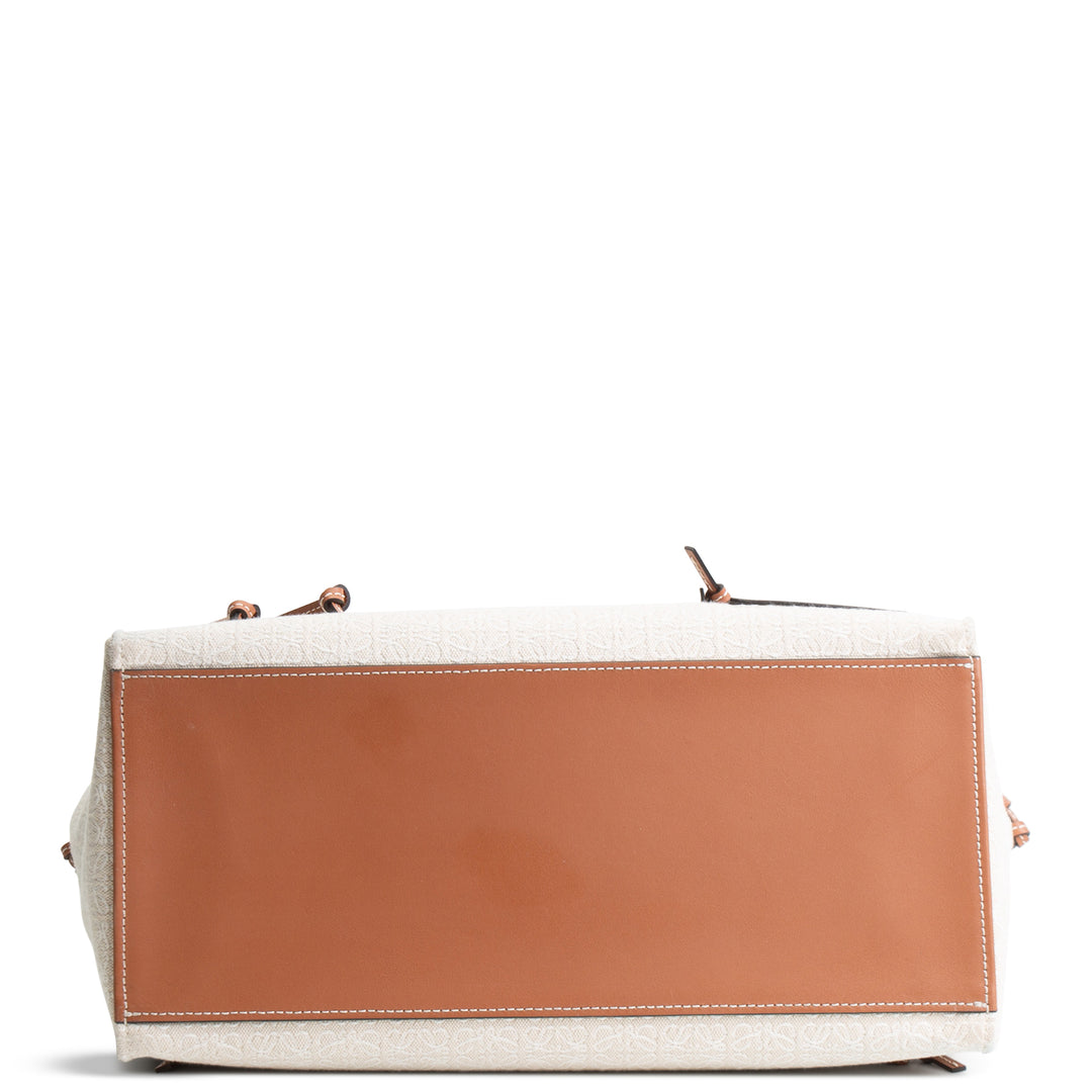 LOEWE Canvas Monogram Cushion Tote - Neutral