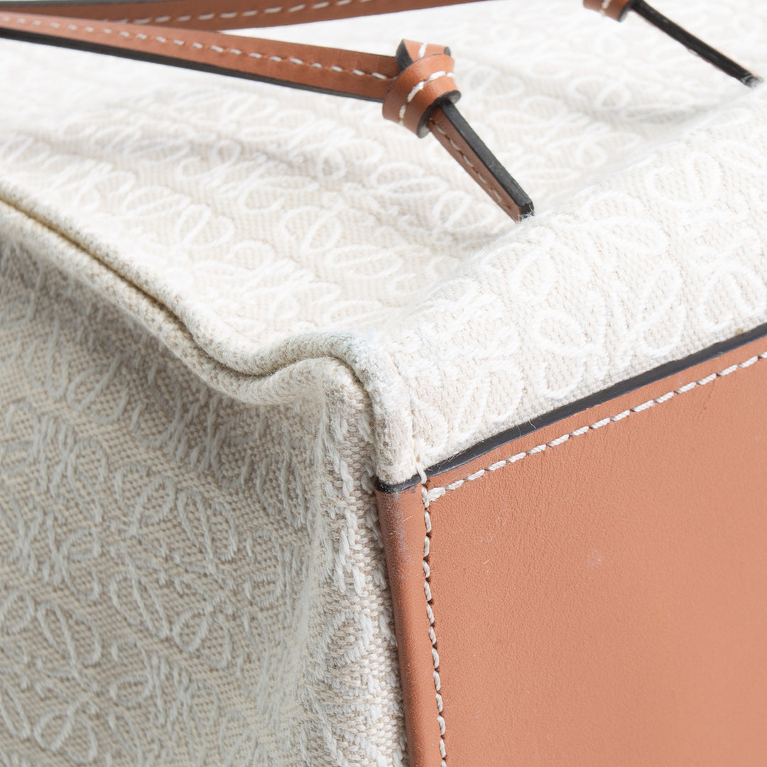 LOEWE Canvas Monogram Cushion Tote - Neutral