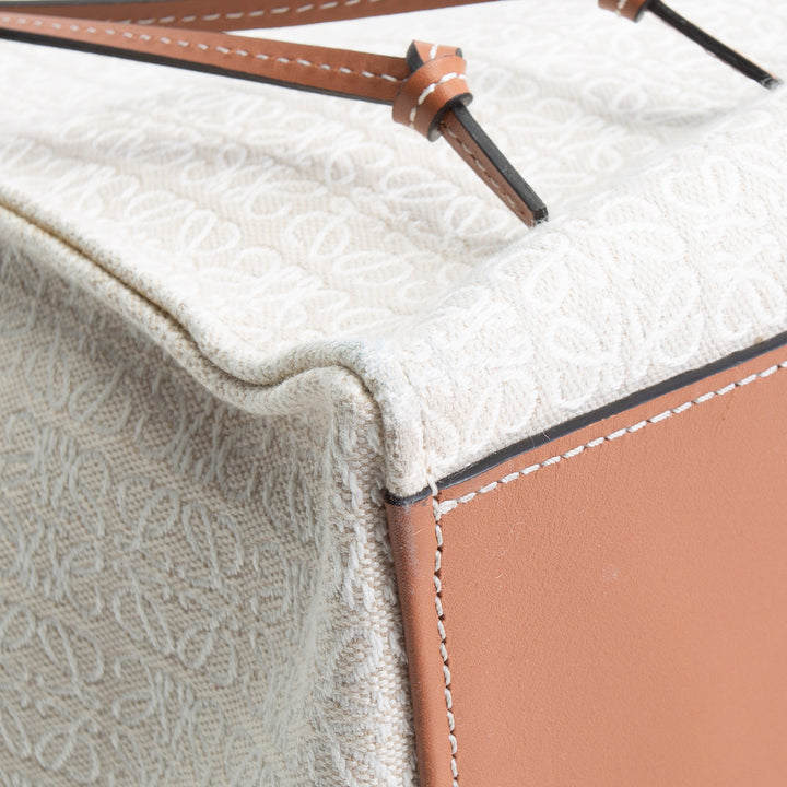 LOEWE Canvas Monogram Cushion Tote - Neutral