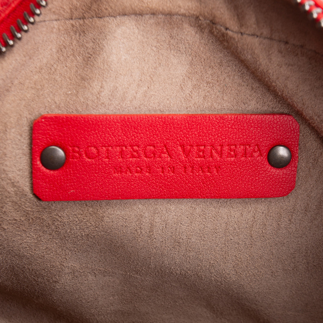 BOTTEGA VENETA Intrecciato Round Belt Bag - Red