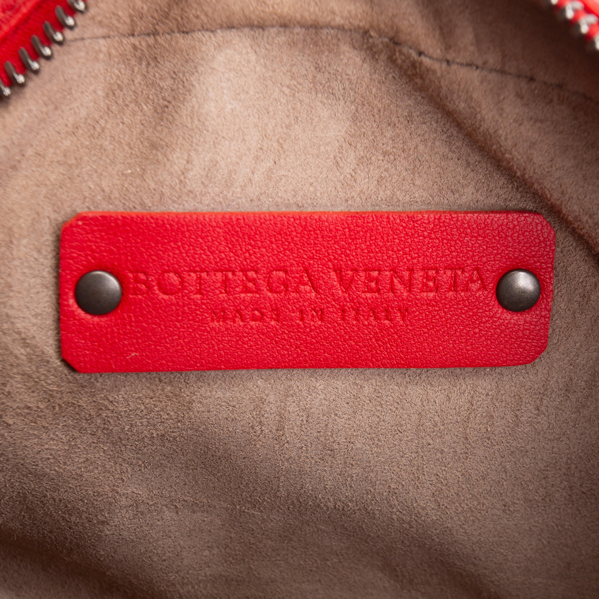 BOTTEGA VENETA Intrecciato Round Belt Bag - Red