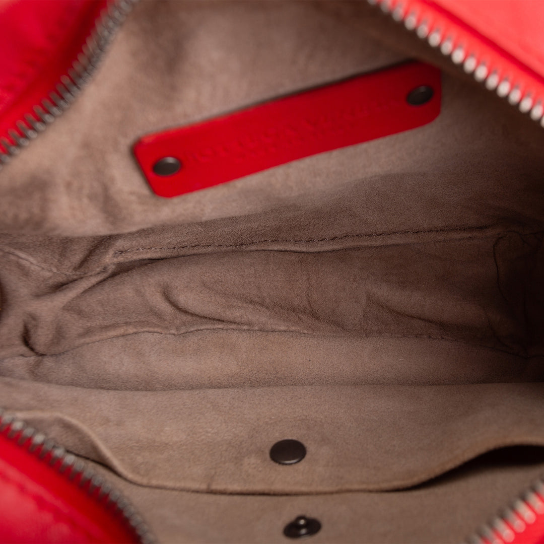 BOTTEGA VENETA Intrecciato Round Belt Bag - Red