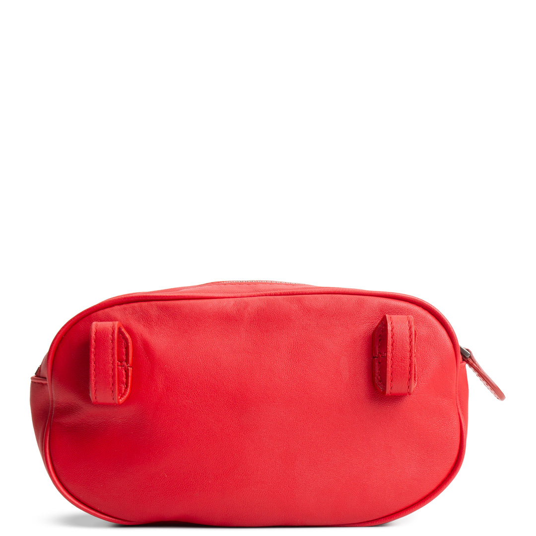 BOTTEGA VENETA Intrecciato Round Belt Bag - Red