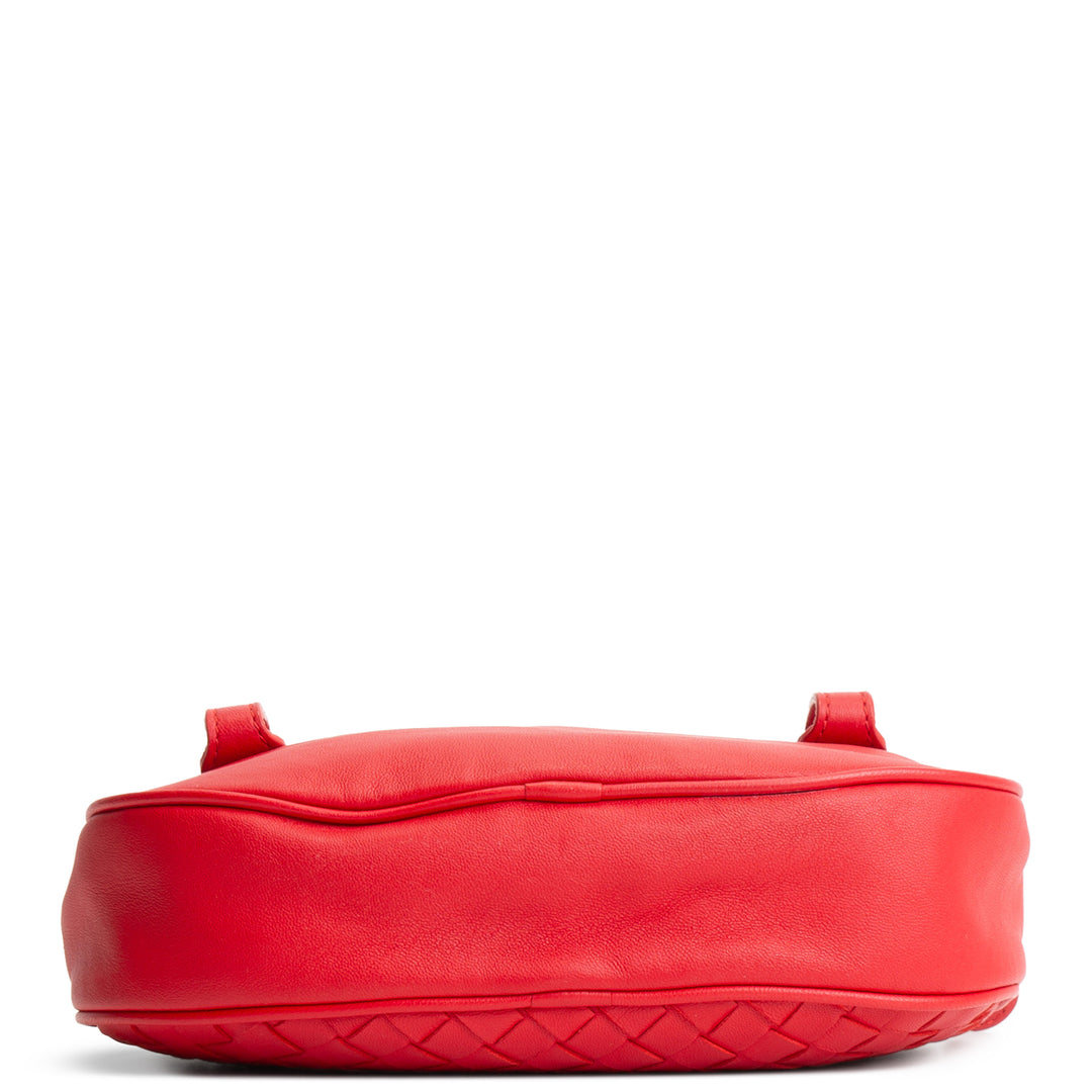BOTTEGA VENETA Intrecciato Round Belt Bag - Red