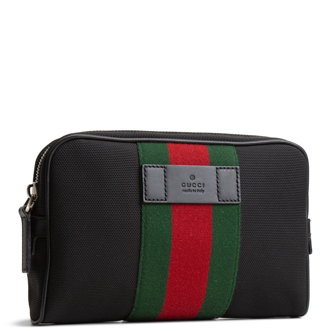 GUCCI Techno Web Belt Bag - Black