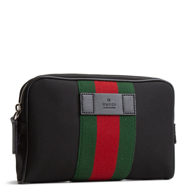 GUCCI Techno Web Belt Bag - Black