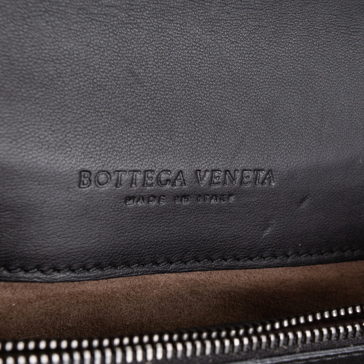 BOTTEGA VENETA Intrecciato Olimpia Studded Knot Bag - Black