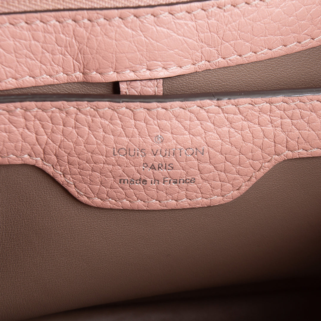 LOUIS VUITTON Taurillon Capucines BB - Blush/Mauve