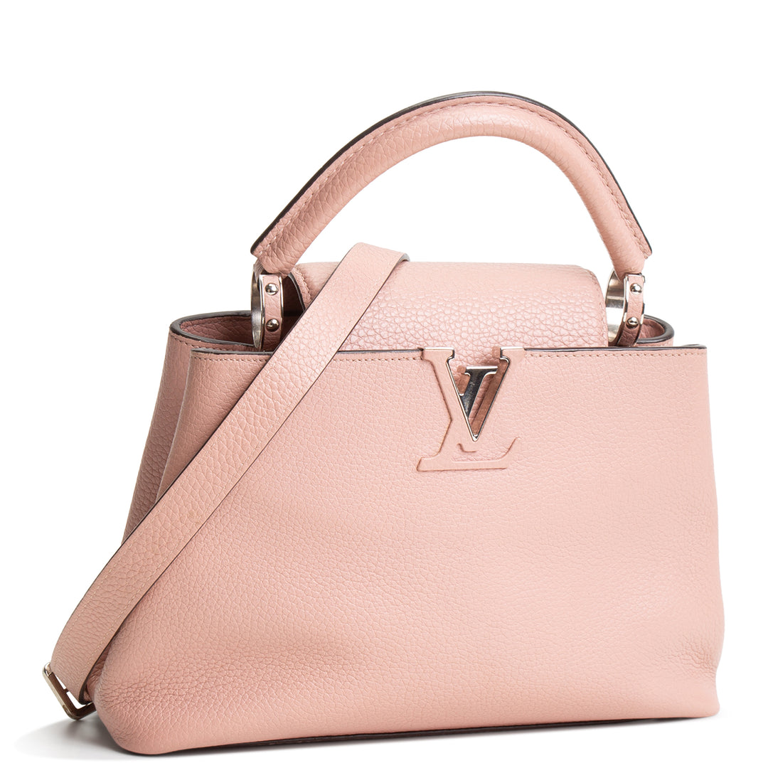 LOUIS VUITTON Taurillon Capucines BB - Blush/Mauve