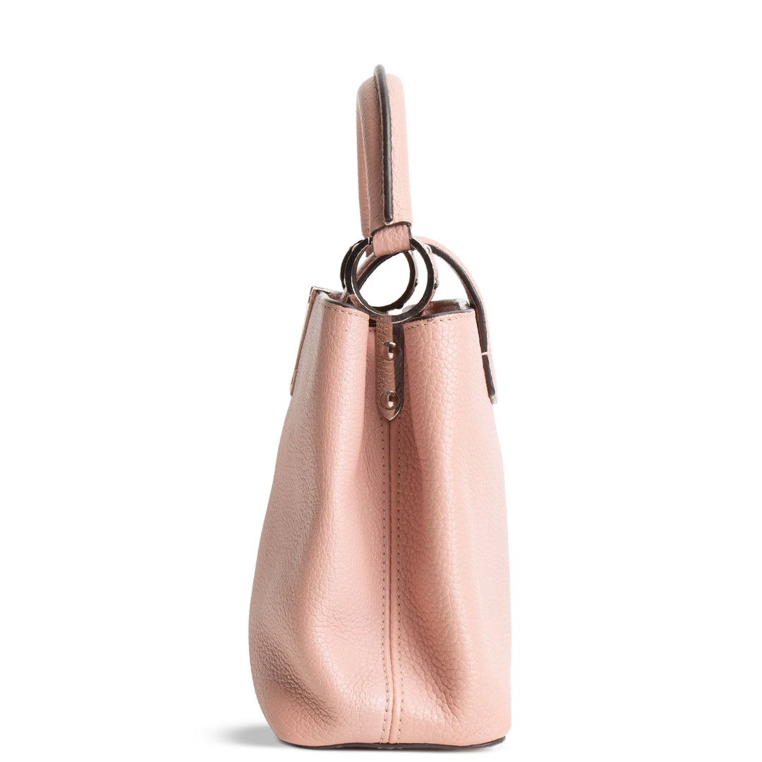 LOUIS VUITTON Taurillon Capucines BB - Blush/Mauve
