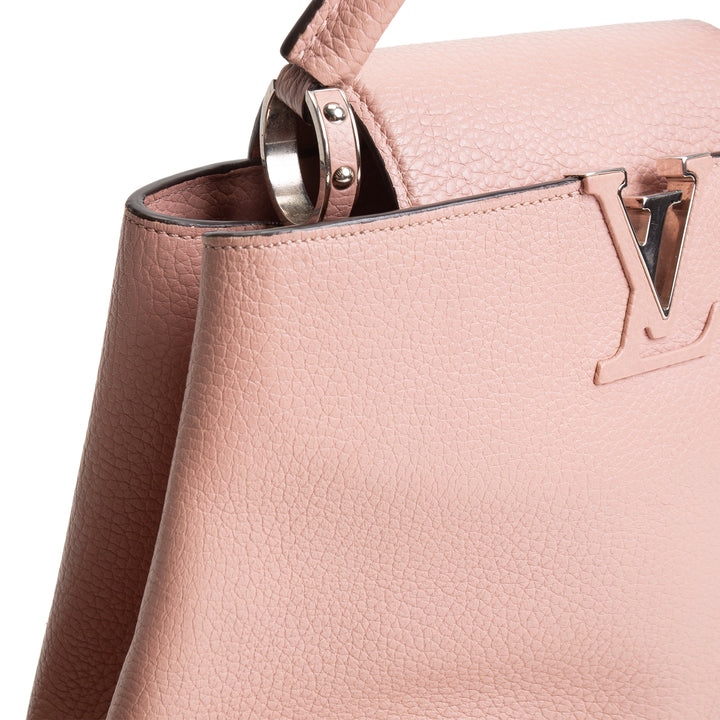 LOUIS VUITTON Taurillon Capucines BB - Blush/Mauve