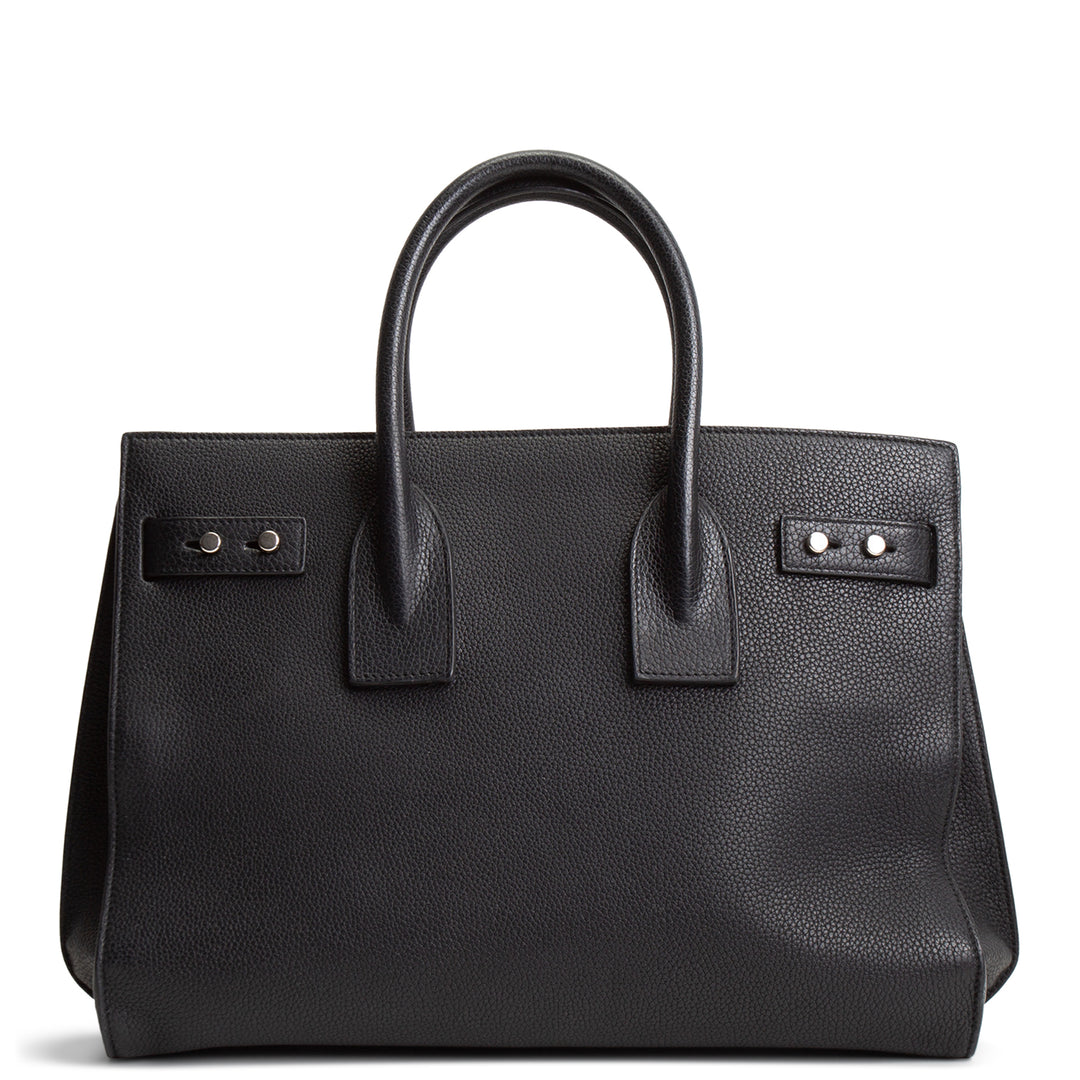 SAINT LAURENT Supple Grained Leather Sac De Jour - Small