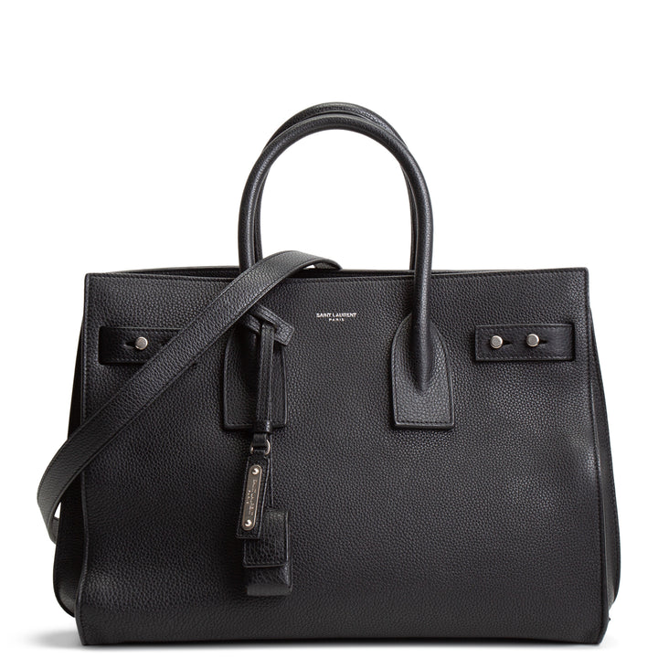 SAINT LAURENT Supple Grained Leather Sac De Jour - Small