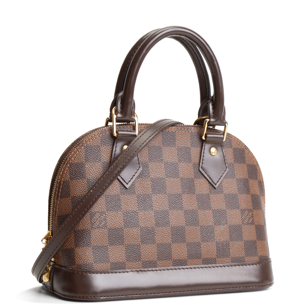 LOUIS VUITTON Damier Ebene Alma BB