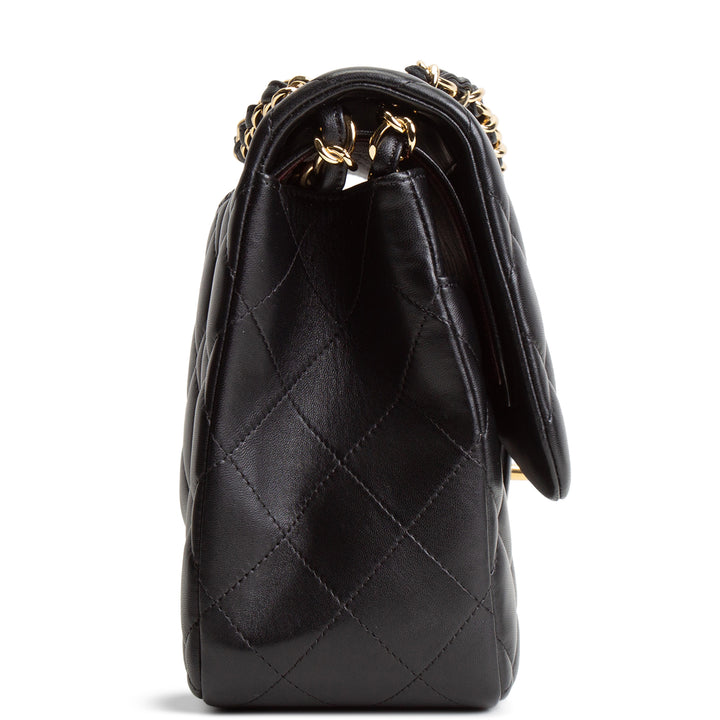 CHANEL Lambskin Jumbo Double Flap - Black
