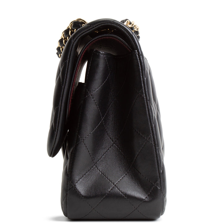 CHANEL Lambskin Jumbo Double Flap - Black