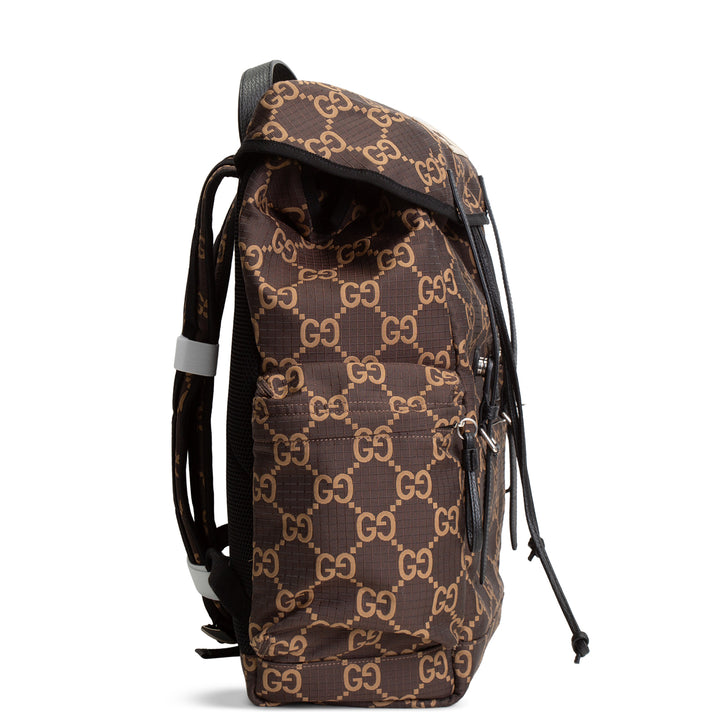 GUCCI GG Nylon Ripstop Backpack - Brown