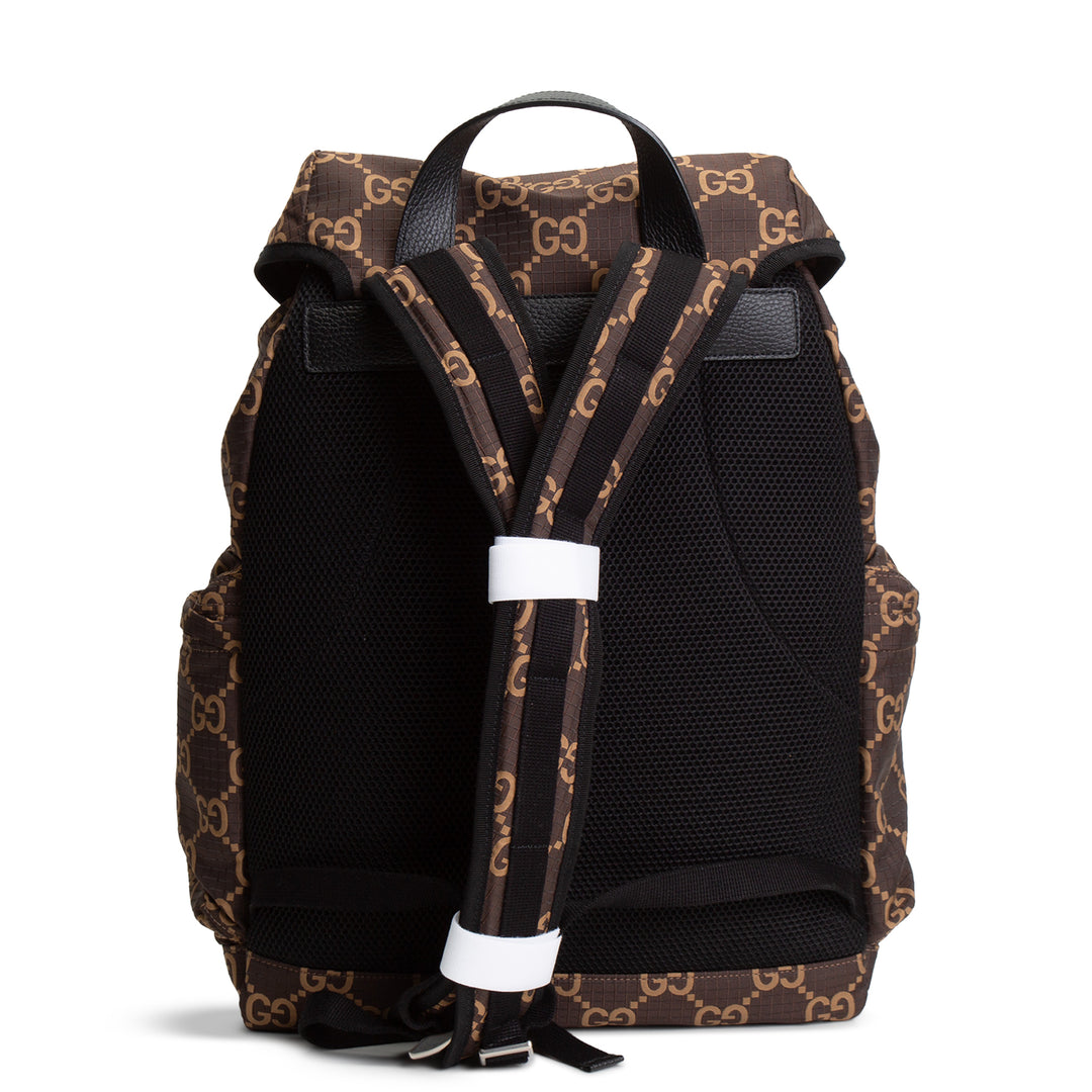 GUCCI GG Nylon Ripstop Backpack - Brown