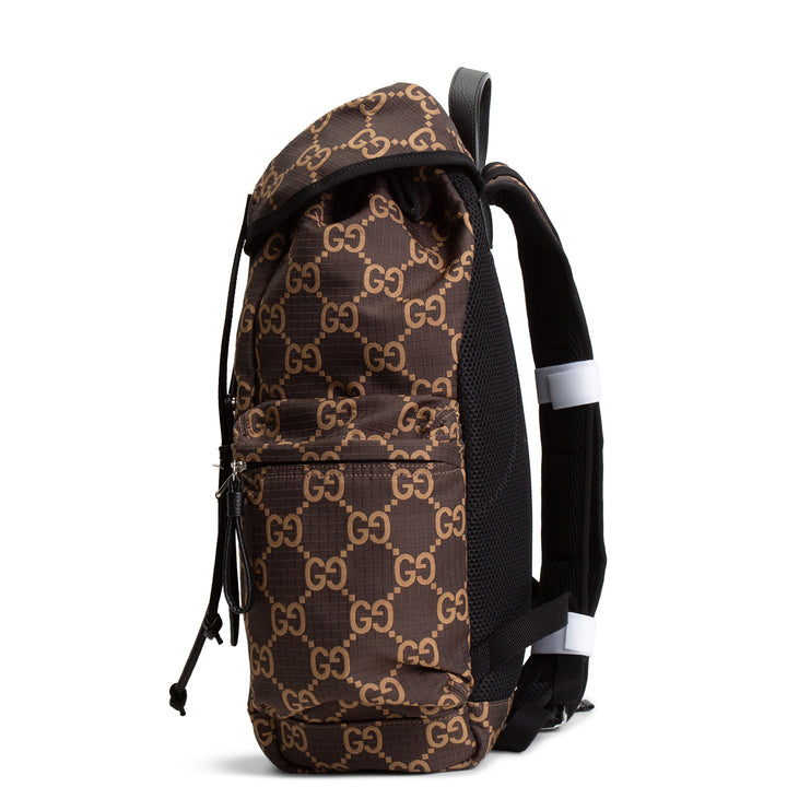 GUCCI GG Nylon Ripstop Backpack - Brown