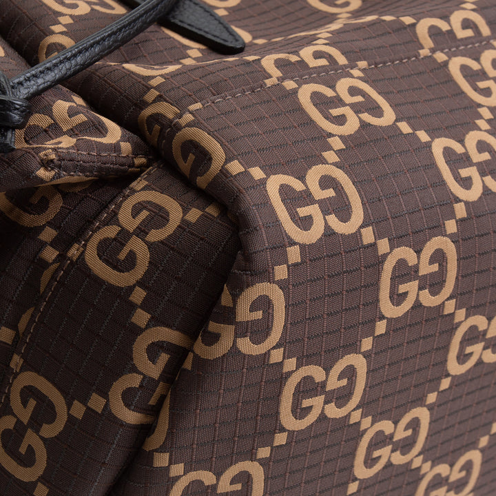 GUCCI GG Nylon Ripstop Backpack - Brown