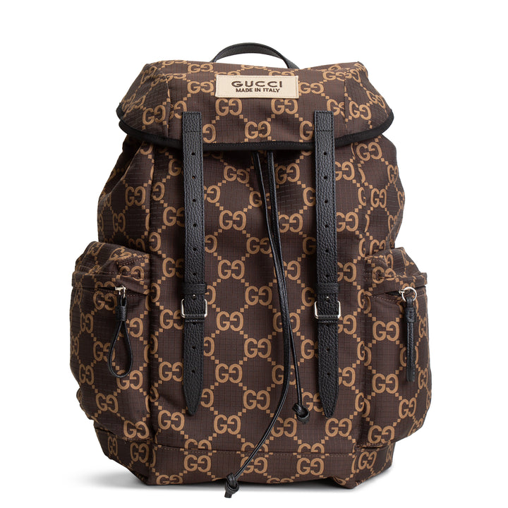GUCCI GG Nylon Ripstop Backpack - Brown