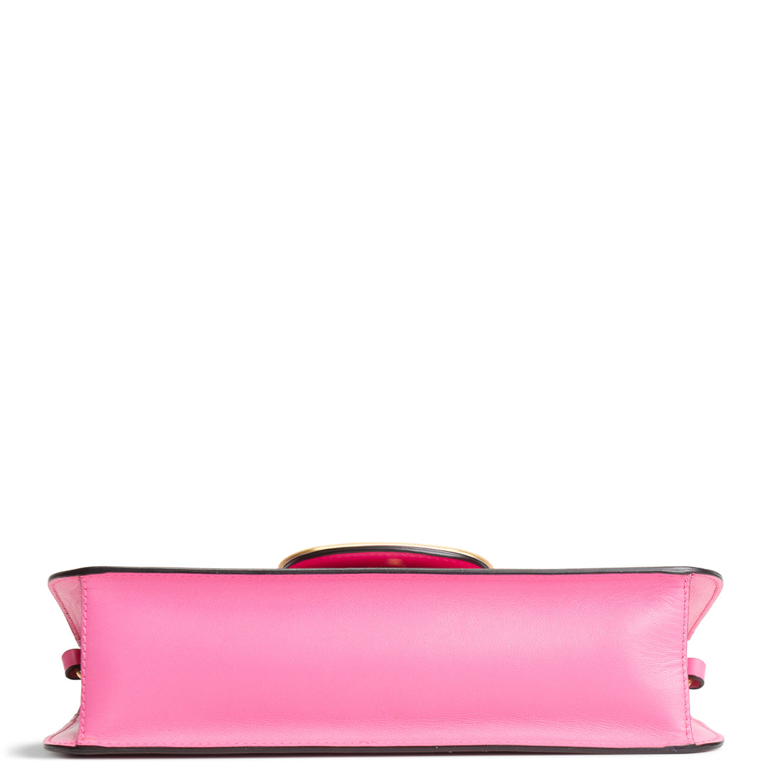 VALENTINO VLogo Loco Top Handle Chain Bag - Pink