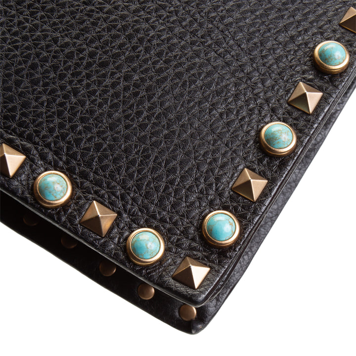 VALENTINO Studded Gem Wristlet